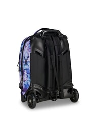 INVICTA PLUG FANTASY Sac &agrave; dos trolley d&eacute;tachable fleurs aquatiques - Sacs &agrave; dos &agrave; roulettes - 2