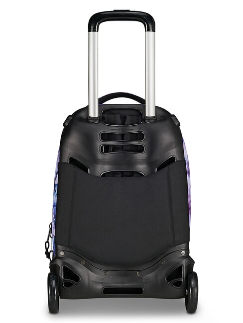PLUG FANTASY Sac &agrave; dos trolley d&eacute;tachable fleurs aquatiques - Sacs &agrave; dos &agrave; roulettes