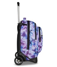 INVICTA PLUG FANTASY Sac &agrave; dos trolley d&eacute;tachable fleurs aquatiques - Sacs &agrave; dos &agrave; roulettes - 5