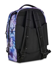 INVICTA PLUG FANTASY Sac &agrave; dos trolley d&eacute;tachable fleurs aquatiques - Sacs &agrave; dos &agrave; roulettes - 7