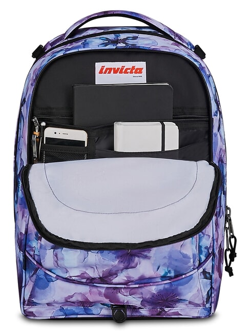 PLUG FANTASY Sac &agrave; dos trolley d&eacute;tachable fleurs aquatiques - Sacs &agrave; dos &agrave; roulettes