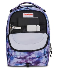 INVICTA PLUG FANTASY Sac &agrave; dos trolley d&eacute;tachable fleurs aquatiques - Sacs &agrave; dos &agrave; roulettes - 8