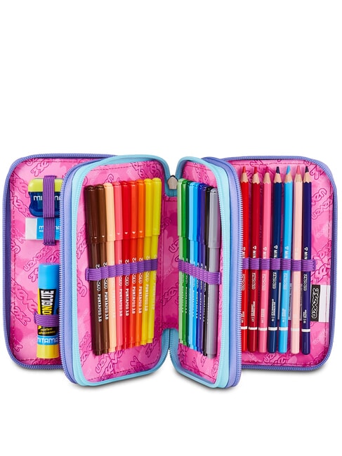 ELECTRICVIBE GIRL Trousse &agrave; crayons avec kit scolaire MOOD INDIGO - &Eacute;tuis et Accessoires