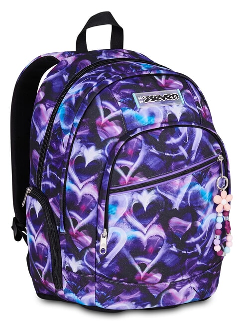 LOVEPASS Sac &agrave; dos &agrave; roulettes d&eacute;tachable violette magique - Sacs &agrave; dos &agrave; roulettes