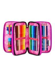 SEVEN PLUMPY LINE GIRL Trousse &agrave; crayons avec kit scolaire Noir - &Eacute;tuis et Accessoires - 2