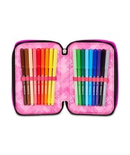 SEVEN PLUMPY LINE GIRL Trousse &agrave; crayons avec kit scolaire Noir - &Eacute;tuis et Accessoires - 4