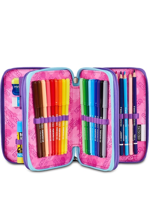 LOVEPASS Trousse &agrave; crayons avec kit scolaire violette magique - &Eacute;tuis et Accessoires