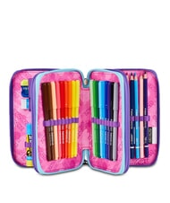 SEVEN LOVEPASS Trousse &agrave; crayons avec kit scolaire violette magique - &Eacute;tuis et Accessoires - 2