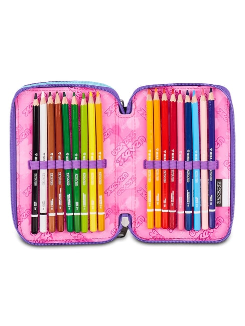 LOVEPASS Trousse &agrave; crayons avec kit scolaire violette magique - &Eacute;tuis et Accessoires