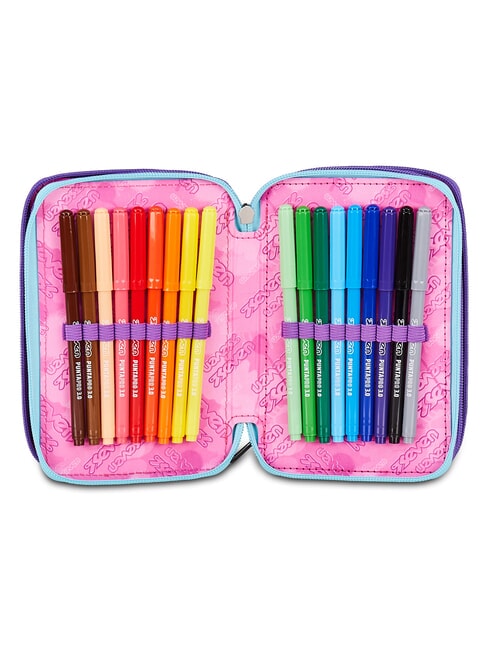 LOVEPASS Trousse &agrave; crayons avec kit scolaire violette magique - &Eacute;tuis et Accessoires