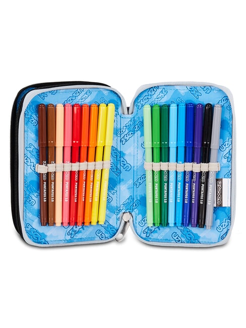 PLUMPY LINE BOY Trousse &agrave; crayons avec kit scolaire Noir - &Eacute;tuis et Accessoires