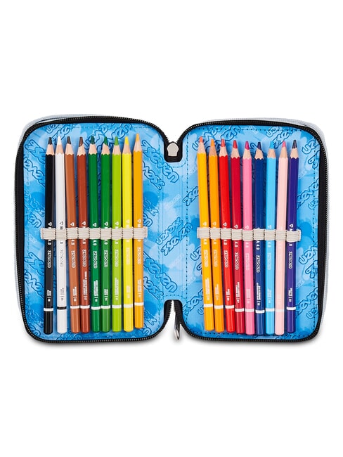 PLUMPY LINE BOY Trousse &agrave; crayons avec kit scolaire Noir - &Eacute;tuis et Accessoires