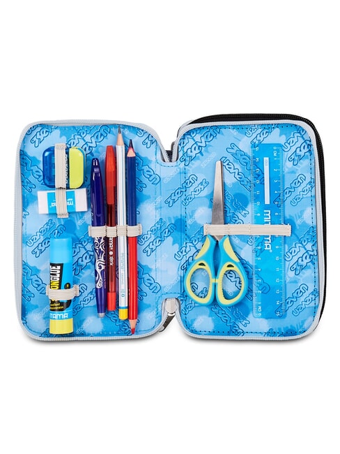 PLUMPY LINE BOY Trousse &agrave; crayons avec kit scolaire Noir - &Eacute;tuis et Accessoires