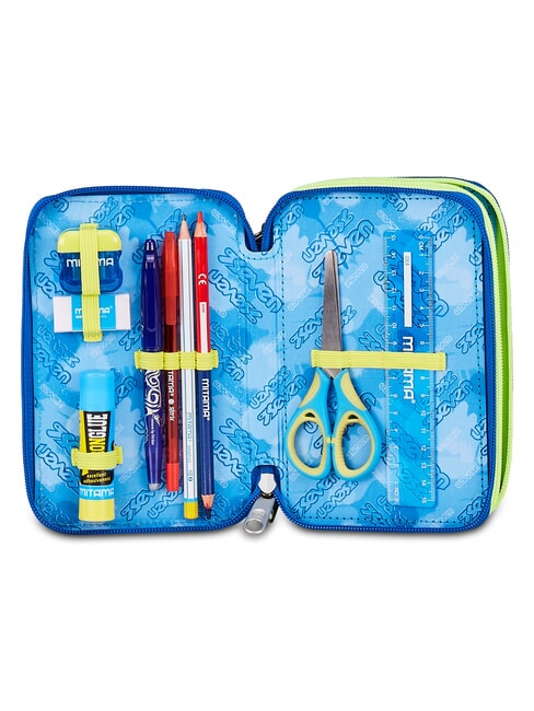 ELECTRICVIBE BOY Trousse &agrave; crayons avec kit scolaire Bluedeep - &Eacute;tuis et Accessoires