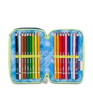 SEVEN BLU FUSION Trousse &agrave; crayons avec kit scolaire Fluo turquoise - &Eacute;tuis et Accessoires - 5