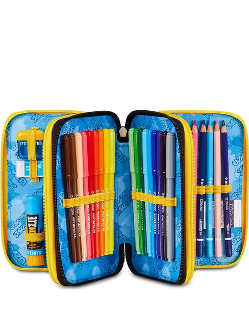 GOLDEN PAINT Trousse &agrave; crayons avec kit scolaire steelgray - &Eacute;tuis et Accessoires