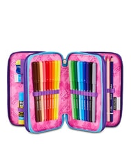 SEVEN PINK FUSION Trousse &agrave; crayons avec kit scolaire Rose - &Eacute;tuis et Accessoires - 2