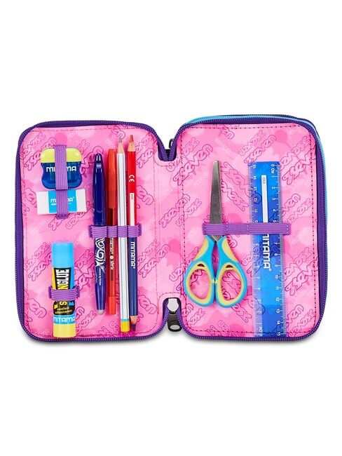 PINK FUSION Trousse &agrave; crayons avec kit scolaire Rose - &Eacute;tuis et Accessoires