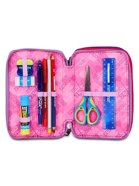 BUZZY NOTE GIRL Trousse &agrave; crayons avec kit scolaire CYCLAMINE - &Eacute;tuis et Accessoires