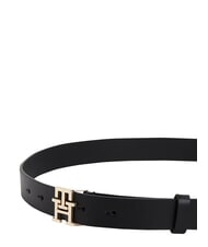 TOMMY HILFIGER TH LOGO ceinture en cuir le noir - Ceintures - 2