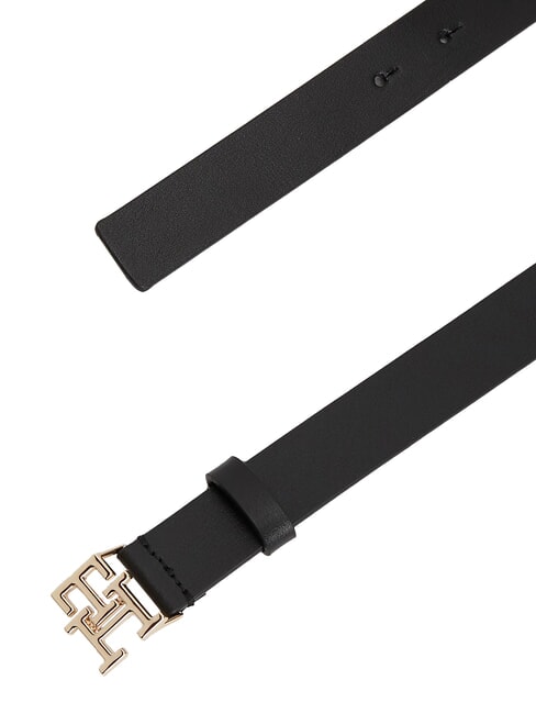 TH LOGO ceinture en cuir le noir - Ceintures