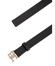 TOMMY HILFIGER TH LOGO ceinture en cuir le noir - Ceintures - 3