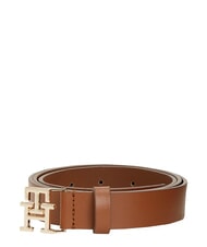 TOMMY HILFIGER TH LOGO ceinture en cuir Cognac - Ceintures - 2