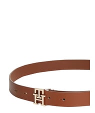 TOMMY HILFIGER TH LOGO ceinture en cuir Cognac - Ceintures - 3