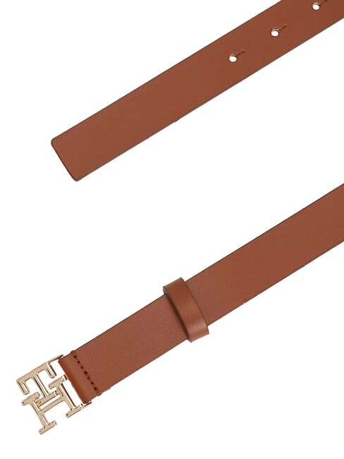 TH LOGO ceinture en cuir Cognac - Ceintures