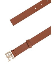 TOMMY HILFIGER TH LOGO ceinture en cuir Cognac - Ceintures - 4