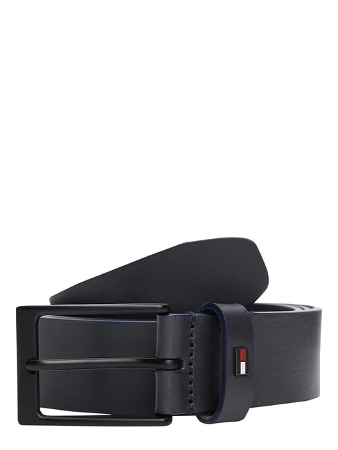 LAYTON Ceinture en cuir bleu de l'espace - Ceintures