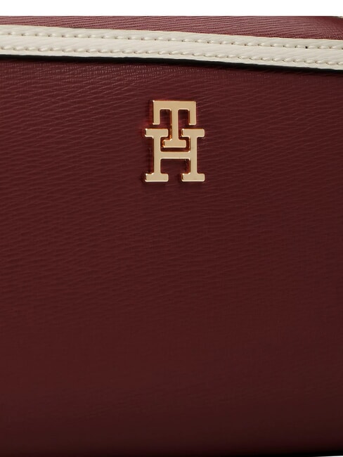 TH GRACE Mini sac bandouli&egrave;re velours bordeaux - Sacs pour Femme