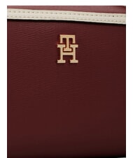 TOMMY HILFIGER TH GRACE Mini sac bandouli&egrave;re velours bordeaux - Sacs pour Femme - 5