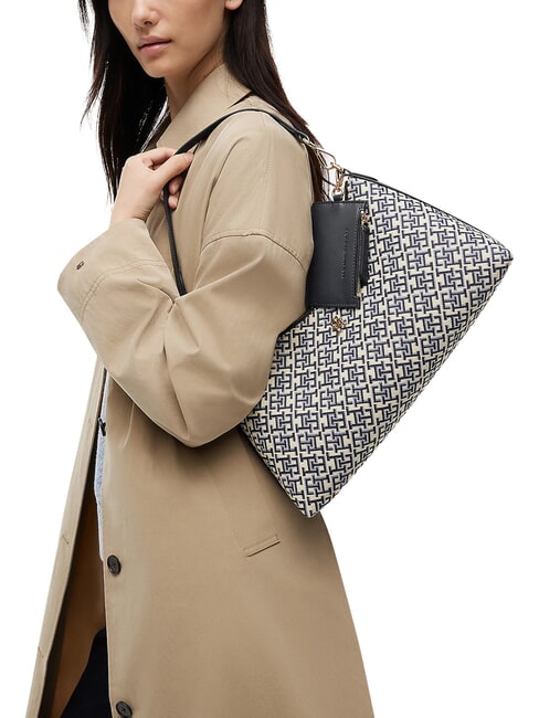 TH ICON sac bandouli&egrave;re bleu mono - Sacs pour Femme