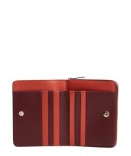 TOMMY HILFIGER TH ICON portefeuille pliable velours bordeaux - Portefeuilles Femme - 3