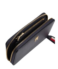 TOMMY HILFIGER TH LOGOTAPE portefeuille zipp&eacute; corps bleu spatial - Portefeuilles Femme - 3