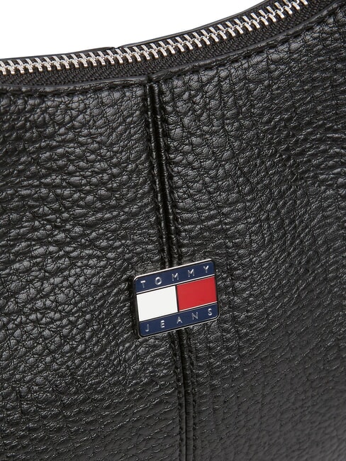 TJW SLOUCHY Sac bandouli&egrave;re, avec plaque le noir - Sacs pour Femme