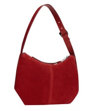 TOMMY HILFIGER TJW SLOUCHY Sac bandouli&egrave;re en cuir su&eacute;d&eacute; Rouge d'Arizona - Sacs pour Femme - 3