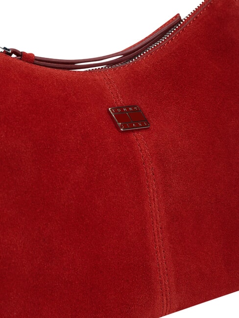 TJW SLOUCHY Sac bandouli&egrave;re en cuir su&eacute;d&eacute; Rouge d'Arizona - Sacs pour Femme