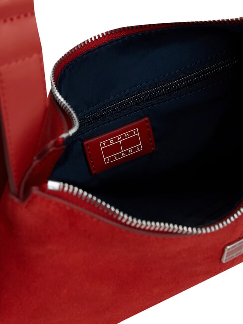 TJW SLOUCHY Sac bandouli&egrave;re en cuir su&eacute;d&eacute; Rouge d'Arizona - Sacs pour Femme