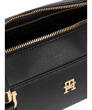 TOMMY HILFIGER TH GRACE Sac bandouli&egrave;re grain&eacute; le noir - Sacs pour Femme - 4