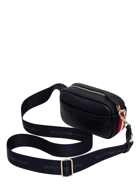 TH LOGOTAPE sac bandouli&egrave;re corps bleu spatial - Sacs pour Femme