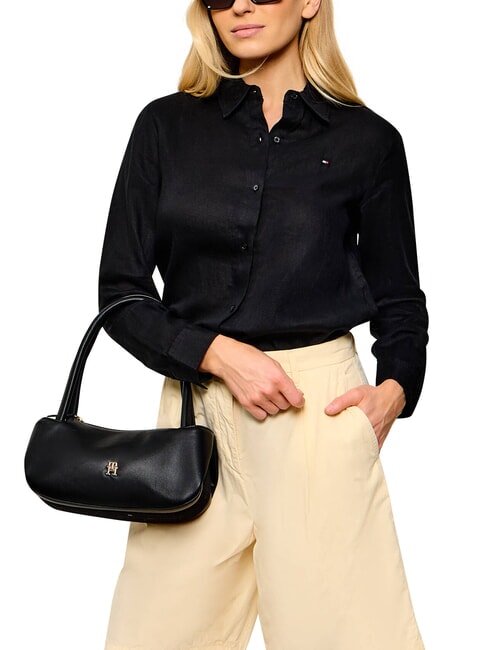TH LOGOTAPE sac bandouli&egrave;re le noir - Sacs pour Femme