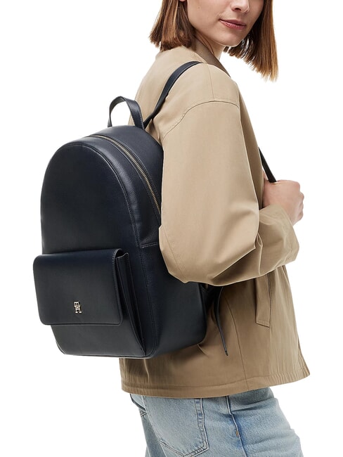 TH ICON Sac &agrave; dos avec poche avant bleu de l'espace - Sacs pour Femme