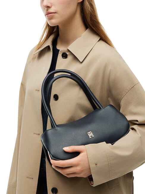 TH LOGOTAPE sac bandouli&egrave;re corps bleu spatial - Sacs pour Femme