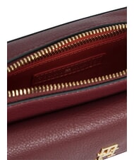 TOMMY HILFIGER TH ICON Mini sac bandouli&egrave;re velours bordeaux - Sacs pour Femme - 4