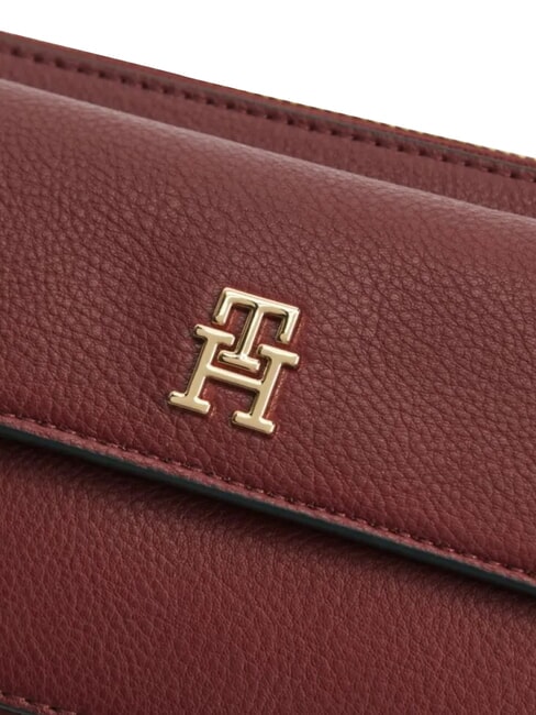 TH ICON Mini sac bandouli&egrave;re velours bordeaux - Sacs pour Femme