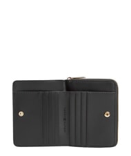 TOMMY HILFIGER TH ICON Portefeuille moyen, fermeture &eacute;clair le noir - Portefeuilles Femme - 3