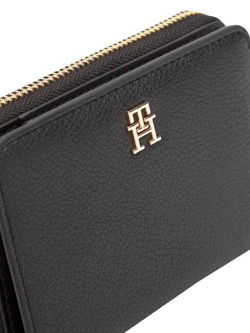 TH ICON Portefeuille moyen, fermeture &eacute;clair le noir - Portefeuilles Femme
