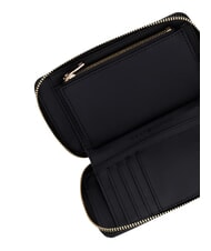 TOMMY HILFIGER TH LOGOTAPE portefeuille zipp&eacute; le noir - Portefeuilles Femme - 5